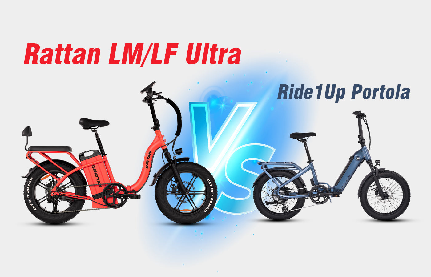 Rattan LM/LF Ultra vs. Ride1Up Portola - A Detailed Comparison of High-Performance Folding eBikes